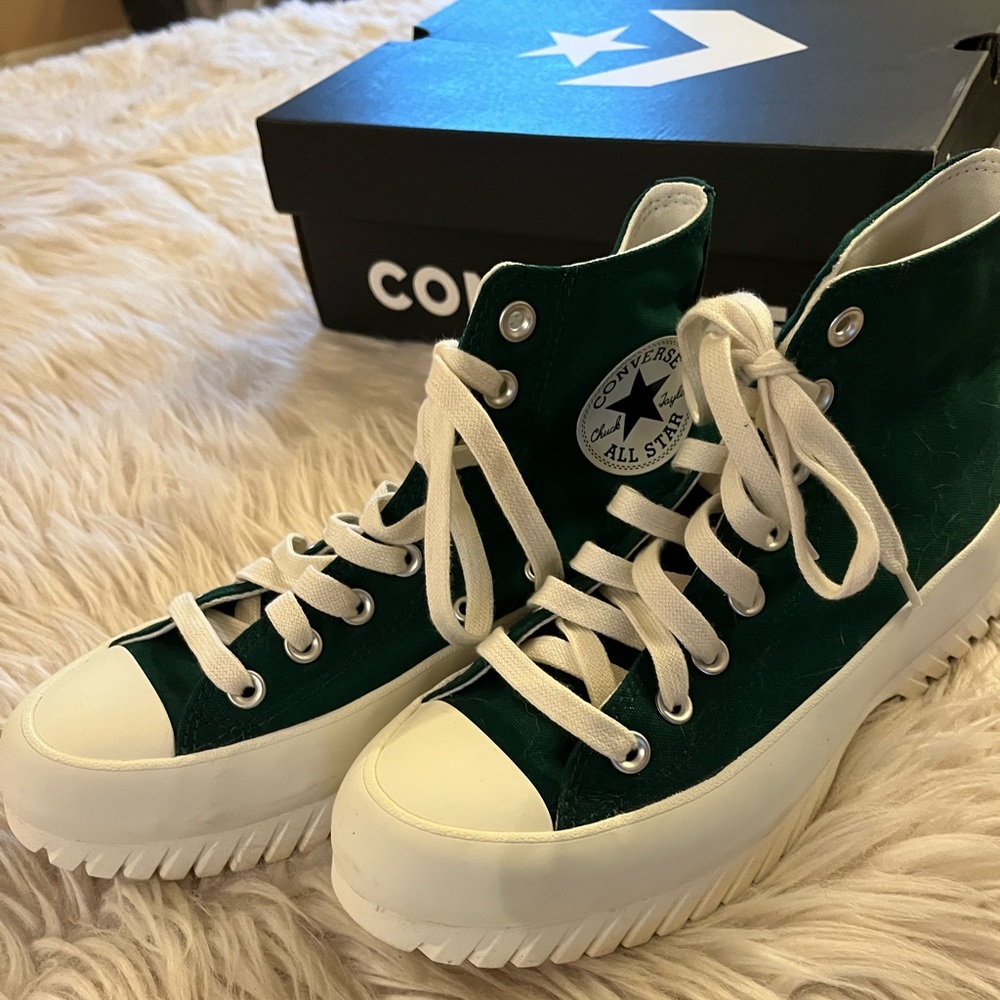 Chuck Taylor All Star Lugged 2.0 Platform 8.5 GREEN NEW